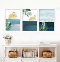 Tropical wall art | Set of 3 wall art prints