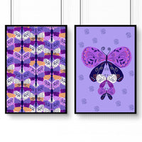Butterflies wall art | set of 2 Wall art for Nursery