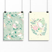 Nursery wall art | set of 2 wall art prints