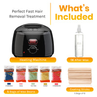Bolusso Wax Device - 5 Types of Beans 500 Gram - 50 Wax Rods - Free