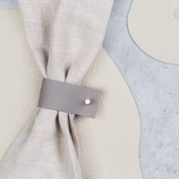 Leather napkin rings (set of 4)