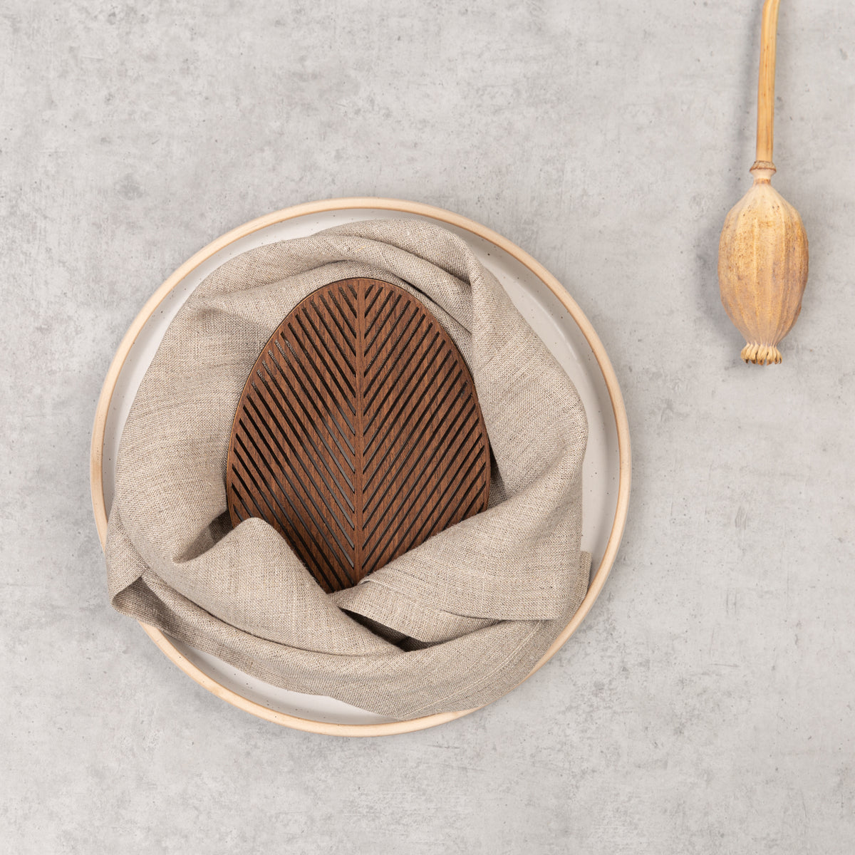Linen napkins, set of 2 | natural
