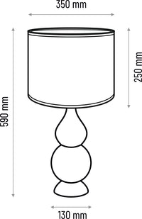 SHISHA Table Lamp - Grey