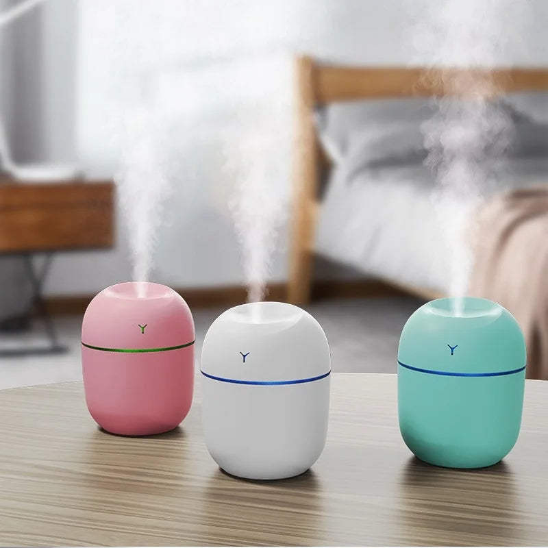 Pārnēsājams ultraskaņas mitrinātājs USB aromātu ēteriskās eļļas difuzors LED