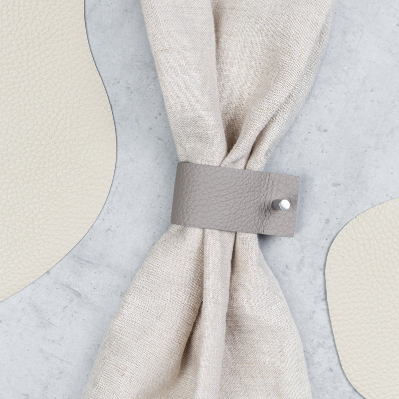 Leather napkin rings (set of 4)