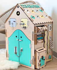 Montessori busy board house