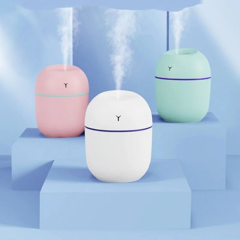Pārnēsājams ultraskaņas mitrinātājs USB aromātu ēteriskās eļļas difuzors LED