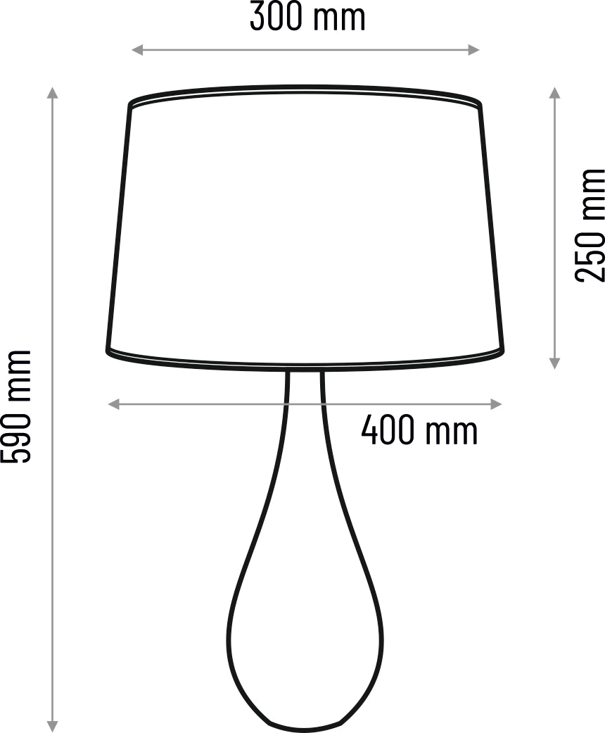 Table table lamp Vase - white