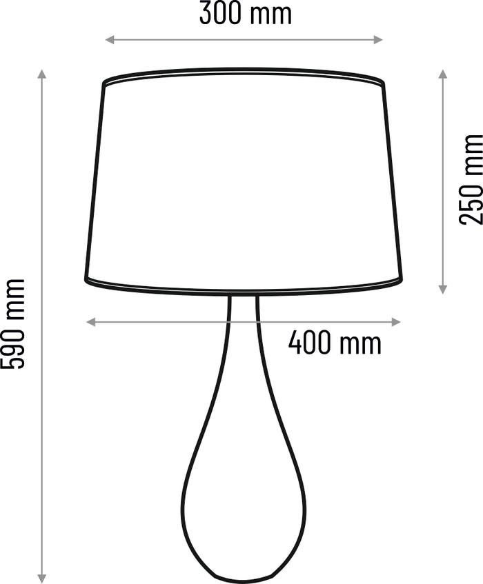 Table table lamp Vase - white