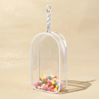 1 Labubu PVC Storage Box with Keychain - Protective Case - Small Box