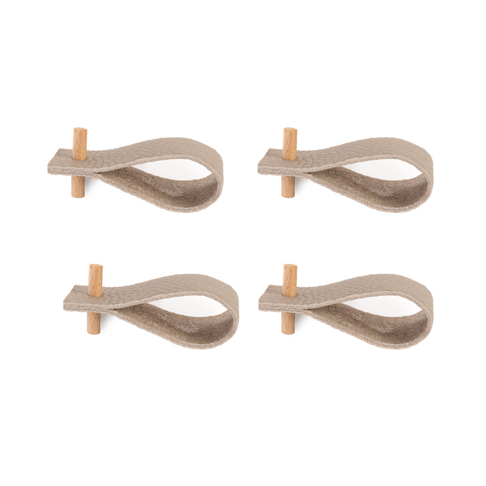 Leather napkin rings (set of 4)