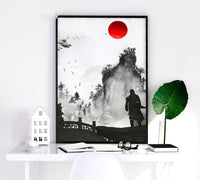 Sienas mākslas pūķis | 3 sienas mākslas izdruku komplekts