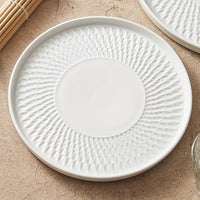 Luxurious Round Ceramic Dinner Plates for Gourmet Dining