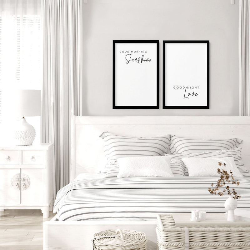 First anniversary gifts | set of 2 bedroom wall prints