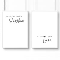 First anniversary gifts | set of 2 bedroom wall prints