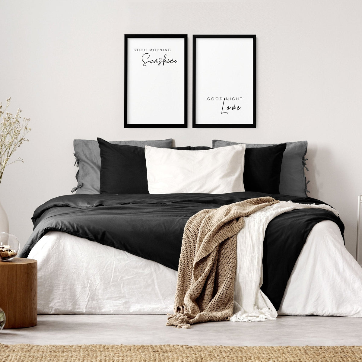 First anniversary gifts | set of 2 bedroom wall prints