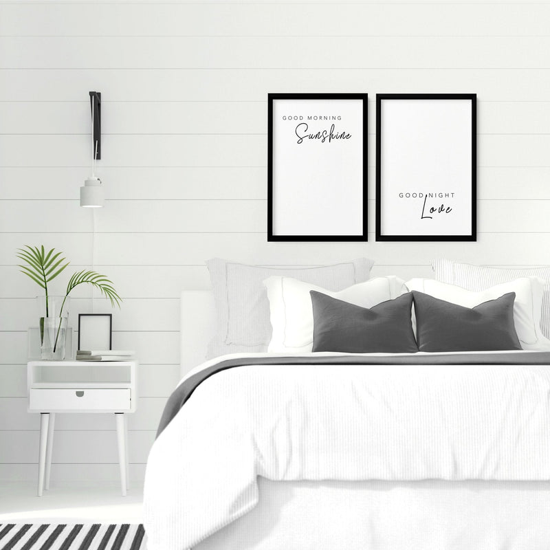 First anniversary gifts | set of 2 bedroom wall prints