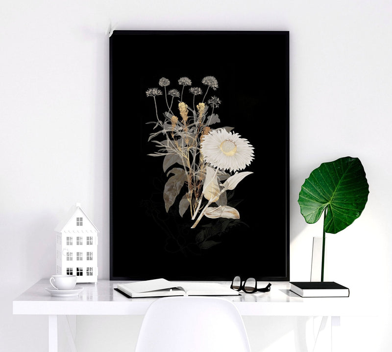 Gold wall art decor | set of 3 wall art prints