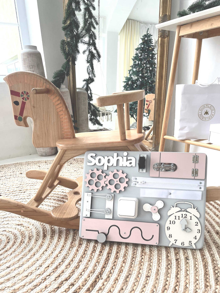 Mini Busy Board Pastel Pink