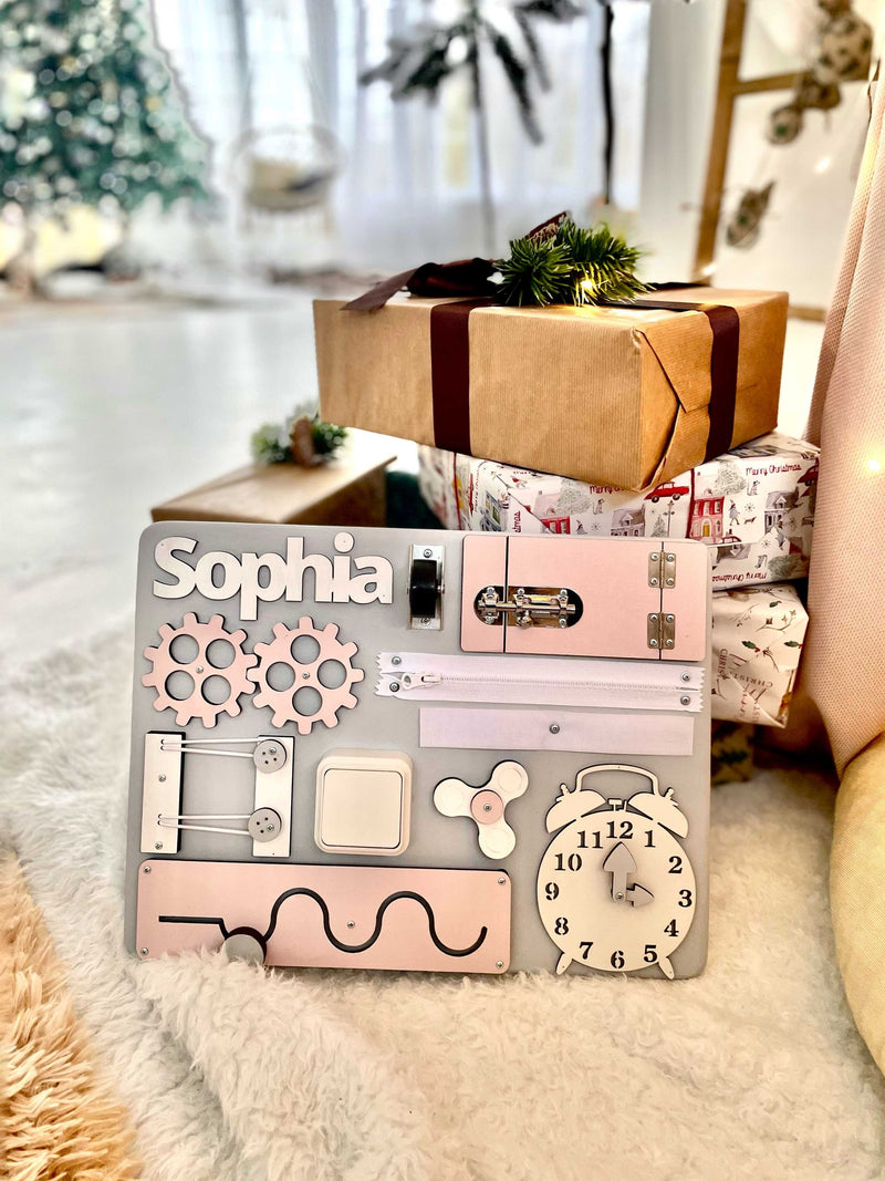 Mini Busy Board Pastel Pink