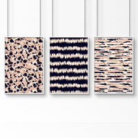 Coastal decor ideas | Set of 3 framed wall art prints
