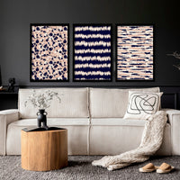Coastal decor ideas | Set of 3 framed wall art prints