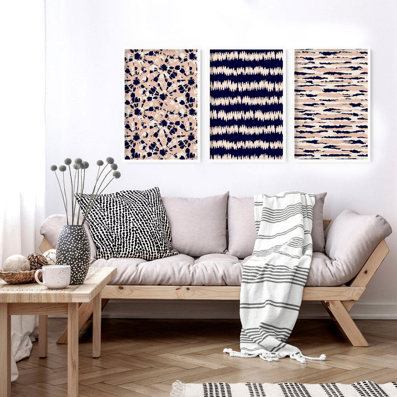 Coastal decor ideas | Set of 3 framed wall art prints