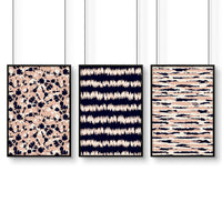 Coastal decor ideas | Set of 3 framed wall art prints