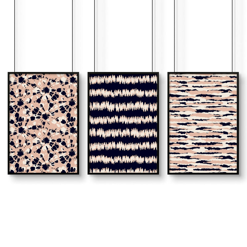 Coastal decor ideas | Set of 3 framed wall art prints