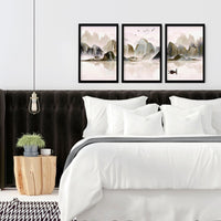 Wall decor bedroom | set of 3 wall art prints
