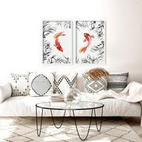 Koi wall art | set of 2 framed wall art