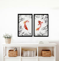 Koi wall art | set of 2 framed wall art