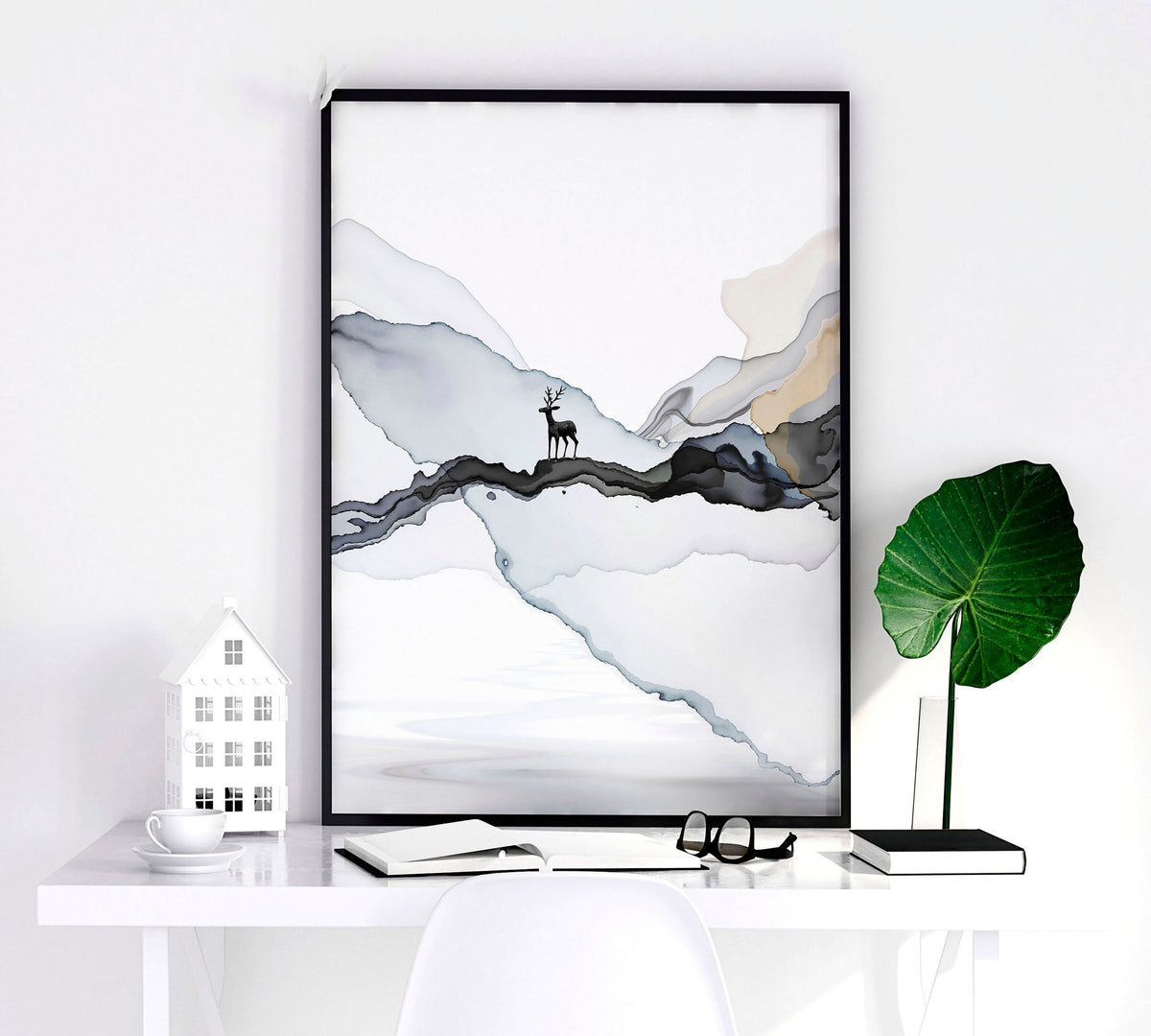 Framed print set of 3 | Landscape wall art for Living room