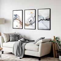 Framed print set of 3 | Landscape wall art for Living room