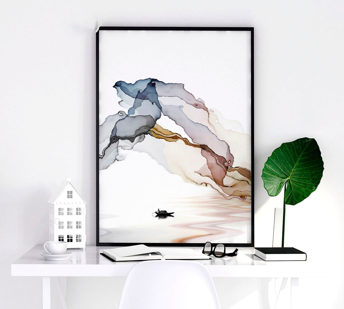 Framed print set of 3 | Landscape wall art for Living room