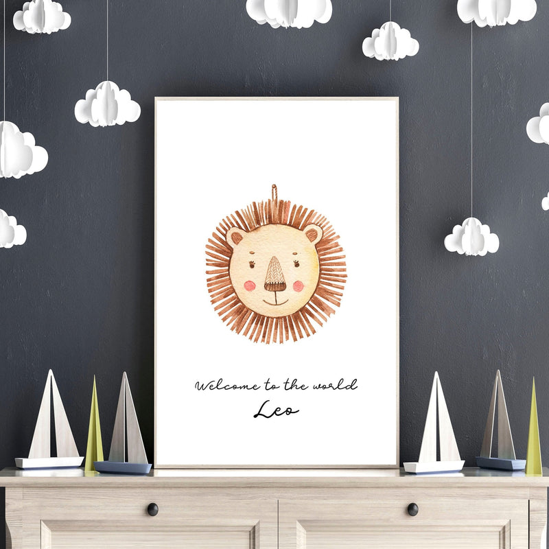 Animal wall art for nursery | set of 3 wall art prints