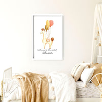 Childrens bedroom decorations | Llama Wall art for Nursery