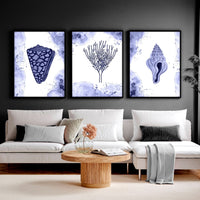 Pictures for living room walls | Set of 3 wall art prints