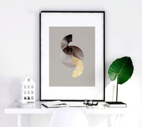 Framed large wall art | set of 3 Modern mid century wall art