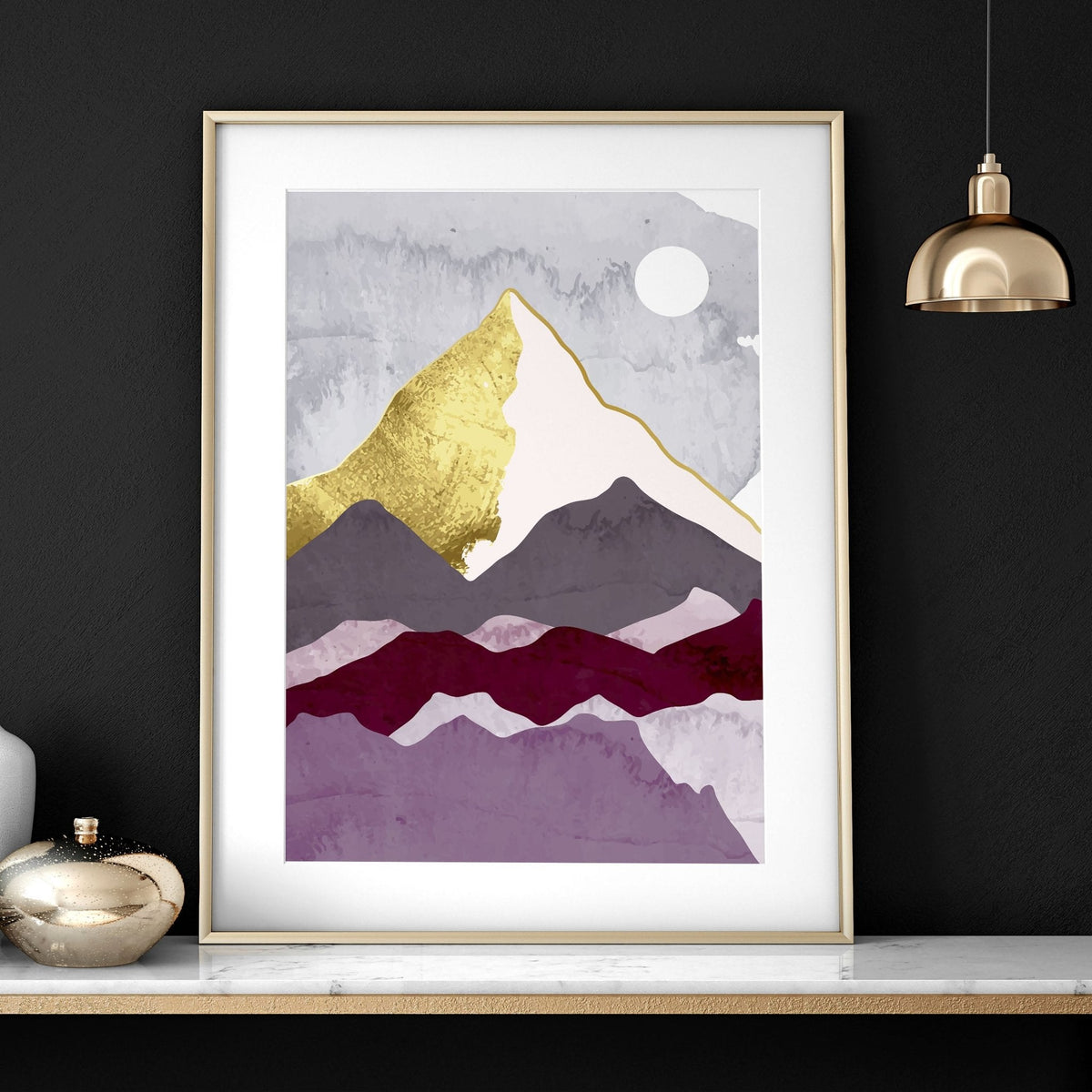 Scandi prints for home office | set of 3 framed wall art