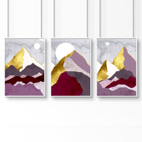 Scandi prints for home office | set of 3 framed wall art