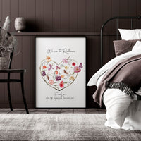Family tree design wall art print