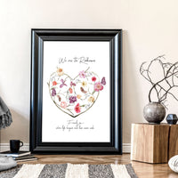 Family tree design wall art print