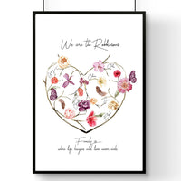 Family tree design wall art print
