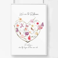 Family tree design wall art print