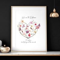 Family tree design wall art print