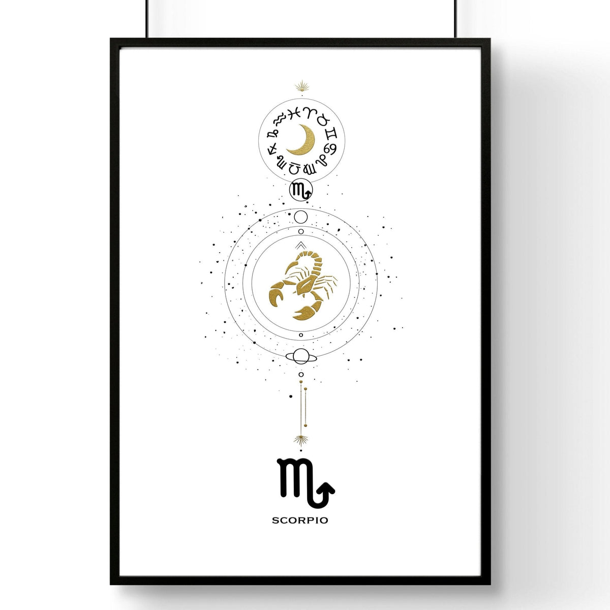 Scorpio Zodiac wall art print