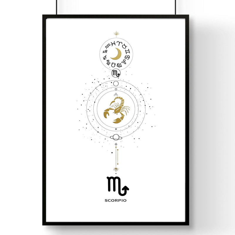 Scorpio Zodiac wall art print