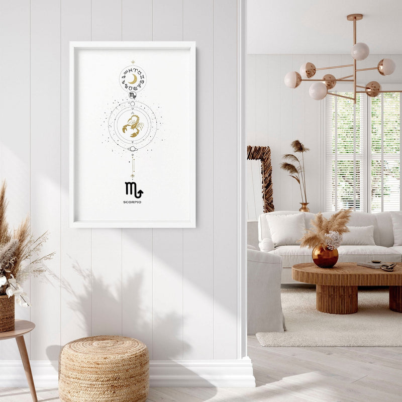 Scorpio Zodiac wall art print