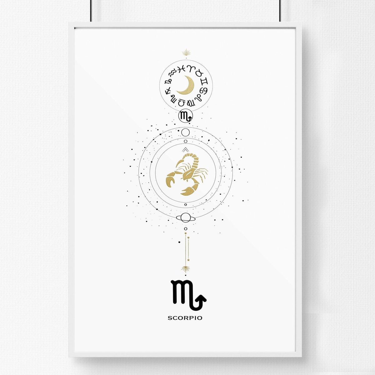Scorpio Zodiac wall art print